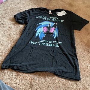 My Little Pony Vinyl Scratch Red Bubble men’s T-shirt